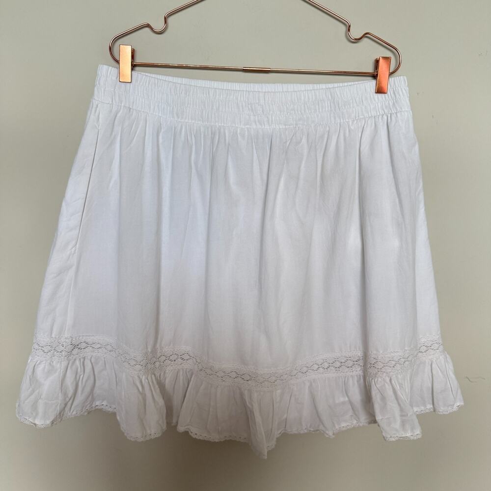 Torrid Womens Cottage Coquette Mini Skirt Size 1 Plus Mini Milkmade Romantic - Picture 7 of 7